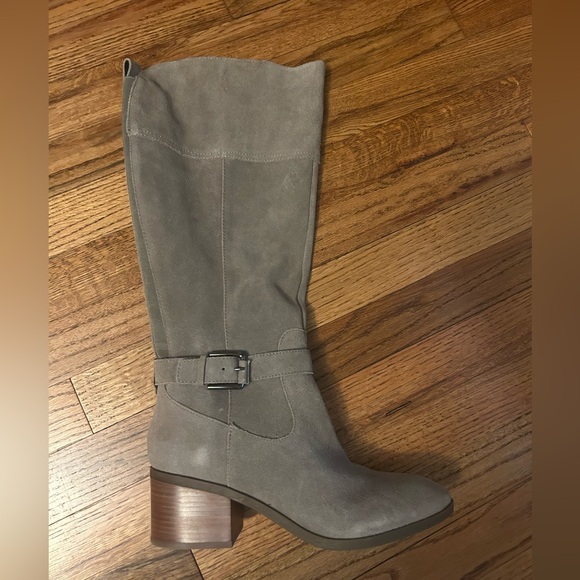 Marc Fisher Riley Taupe Multi Suede Riding Boot NWOT - Picture 10 of 15